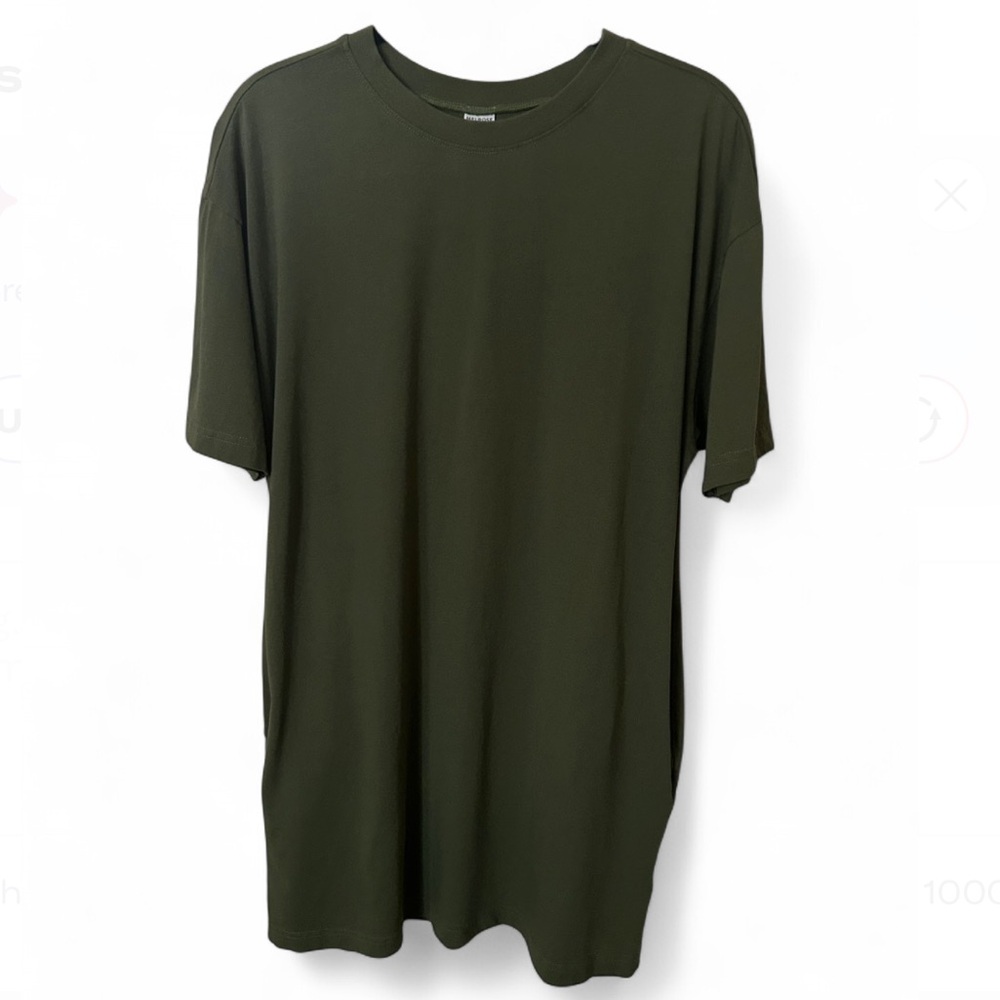 Organic Cotton Tee Shirt Dress W/Pockets